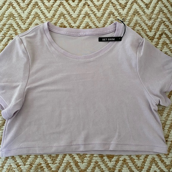 NWT SETactive Swim Crop Tee - Picture 3 of 5